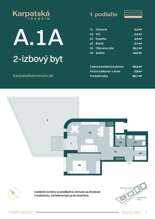 RADO Reality ponúka na predaj výnimočný 2-izbový byt s označ