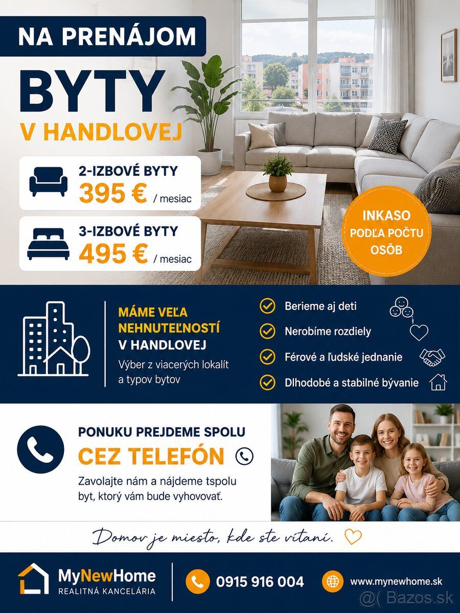 🏡 HĽADÁTE PRENÁJOM V HANDLOVEJ? Máme pre vás viac možností! 