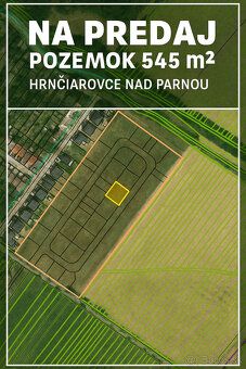 Typ: Pozemok pre rodinné domy Obec: Hrnčiarovce nad Parnou
P
