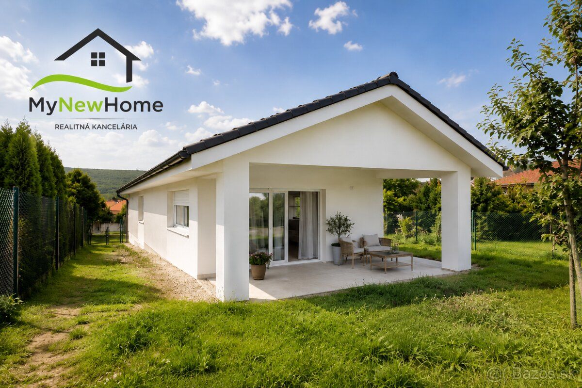 🏡 NOVOSTAVBA 4-IZBOVÉHO BUNGALOVU V TICHEJ LOKALITE – VEĽKÉ 