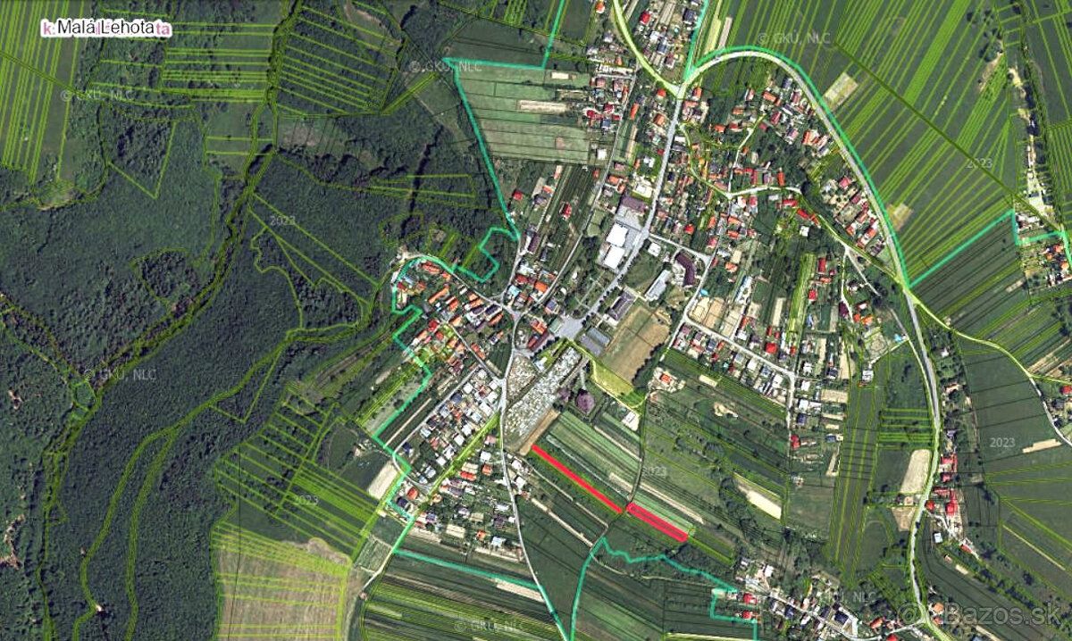 Ponúkame na predaj dve susediace parcely v lokalite Malá Leh