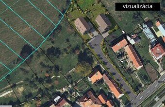 Na predaj stavebný pozemok na výstavbu 2 rodinných domov o r