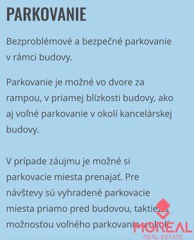 Ponúkame Vám na prenájom administratívne priestory vo výborn