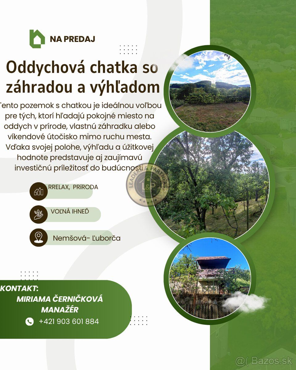 Leaders & Partners oferuje na sprzedaż przytulny domek letniskowy w pięknym otoczeniu miasta…