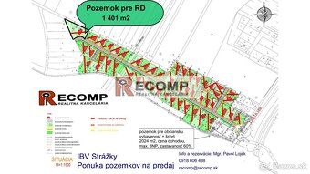 We offer for sale land designated for construction of family house in 