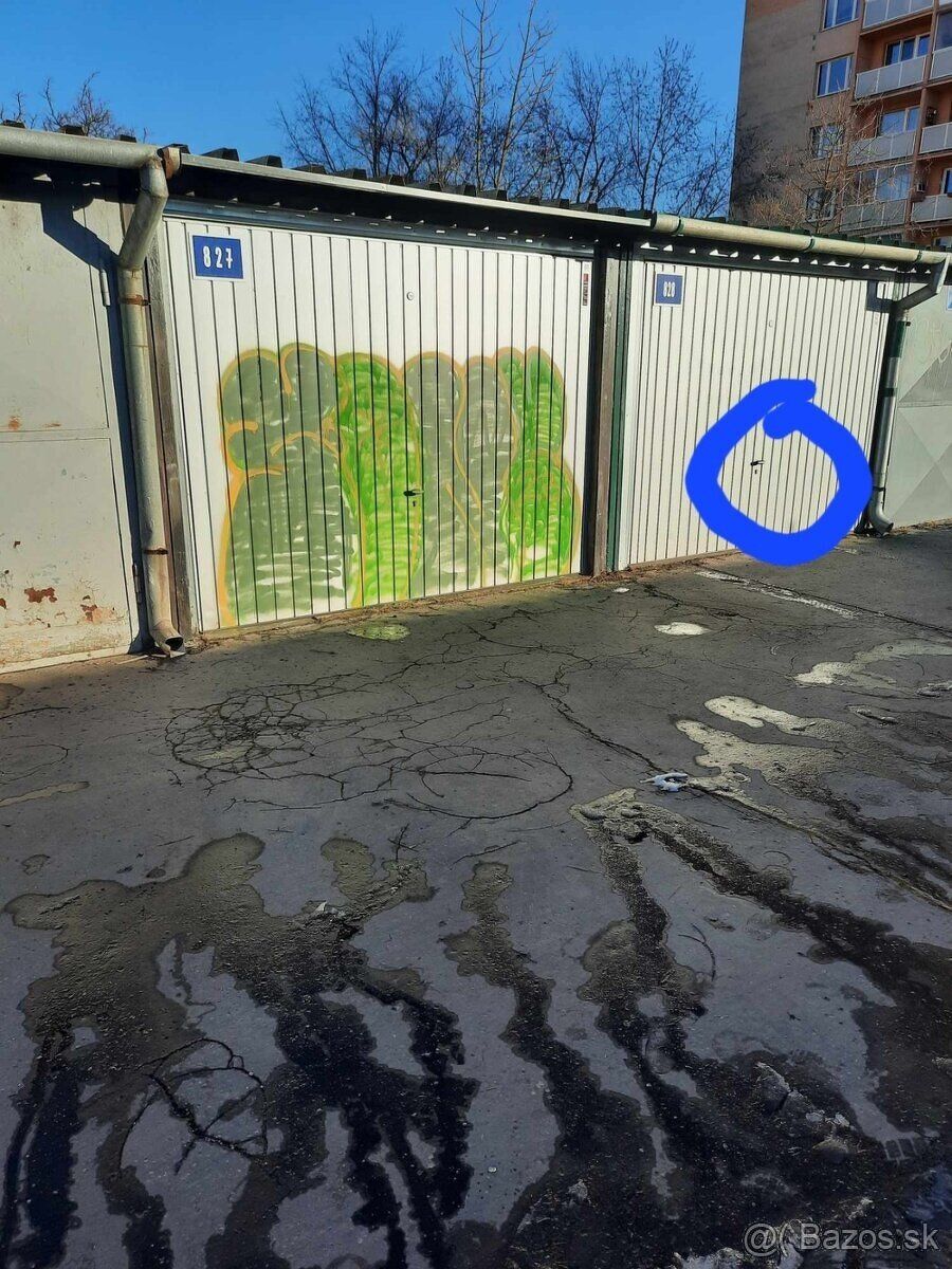 na predaj garáž, elektrická brána na diaľkové ovládanie, aj 