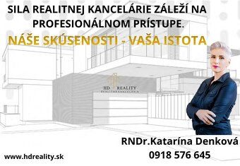 HD REALITY ponúka na prenájom dve priestranné a slnečné mies