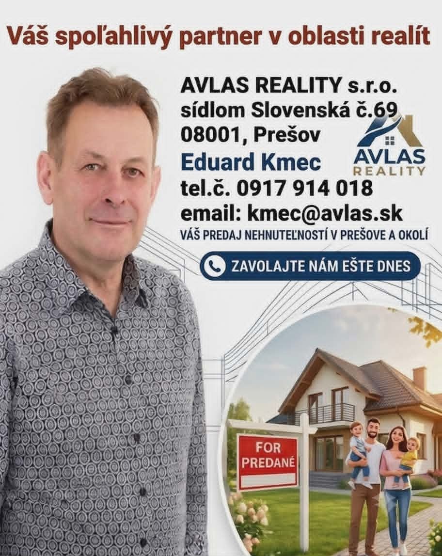 Агентство нерухомості AVLAS REALITY s.r.o., пропонує Вам за згодою власника на продаж частину…