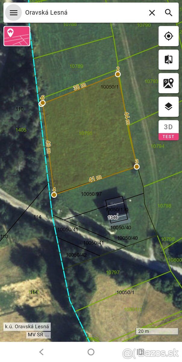 Prodám pozemek v Oravské Lesné o výměře 1800 m² v části Ja