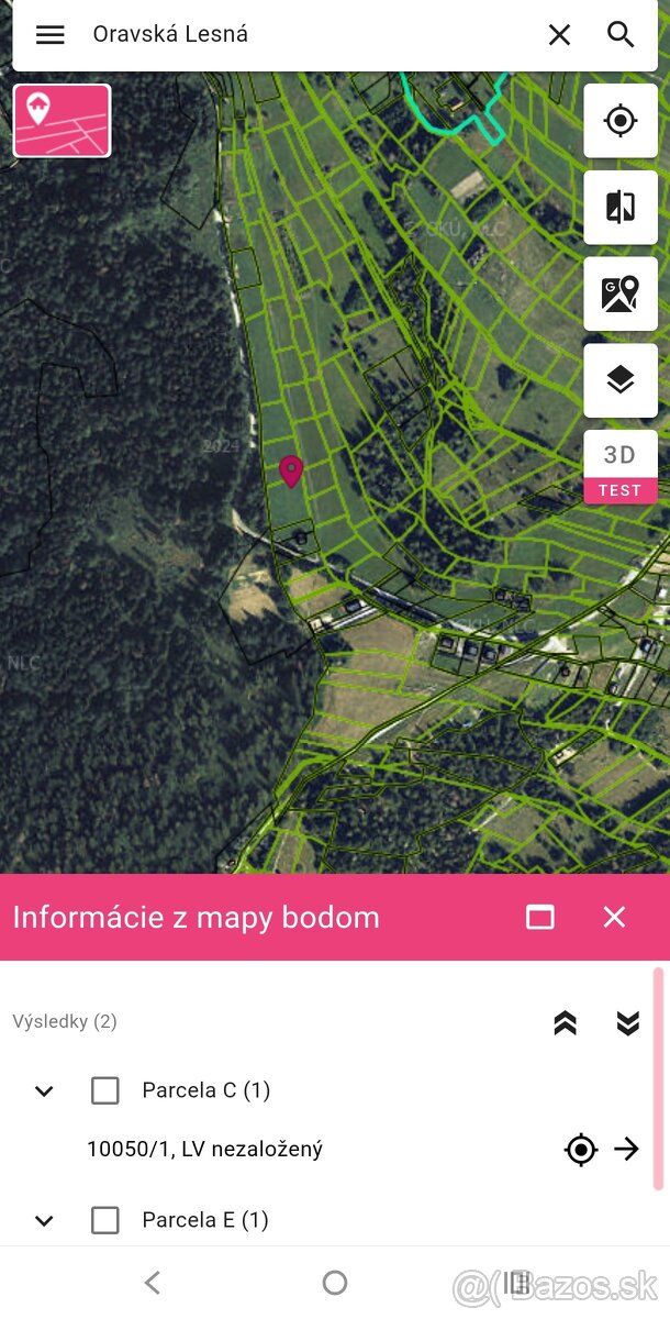 Prodám pozemek v Oravské Lesné o výměře 1800 m² v části Ja