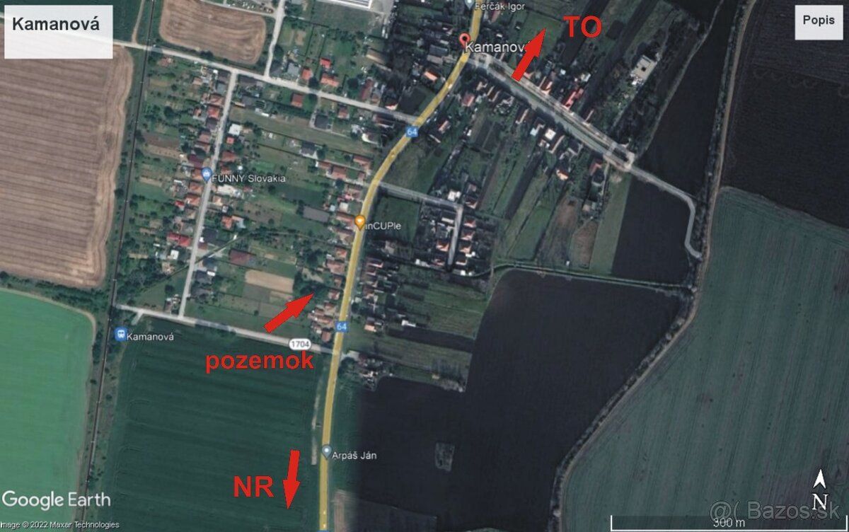 Na predaj pekný rovinatý pozemok vhodný na stavbu domu s veľ