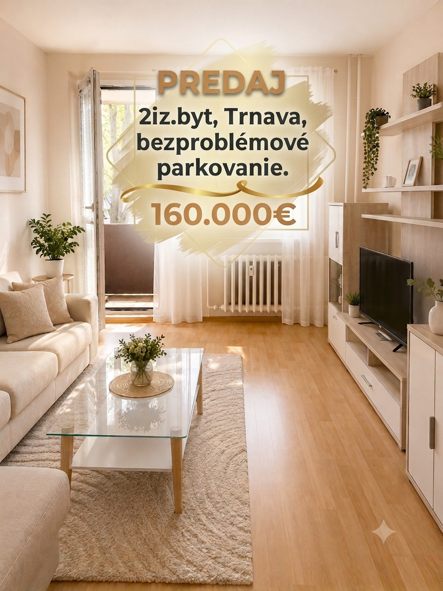 Predám 2i byt, 55m, balkón, parkovanie 😉