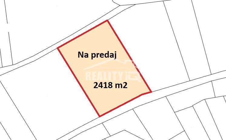 Ponúkame Vám na predaj rekreačný pozemok o výmere 2418 m 2 v