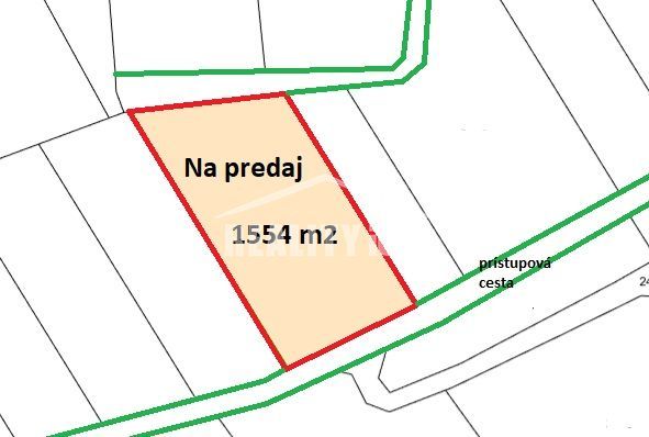 Ponúkame Vám na predaj rekreačný pozemok vo výmere 1554 m2 v