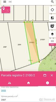 Rozloha pozemku je 2507m². Územným plánovaním určený na stav
