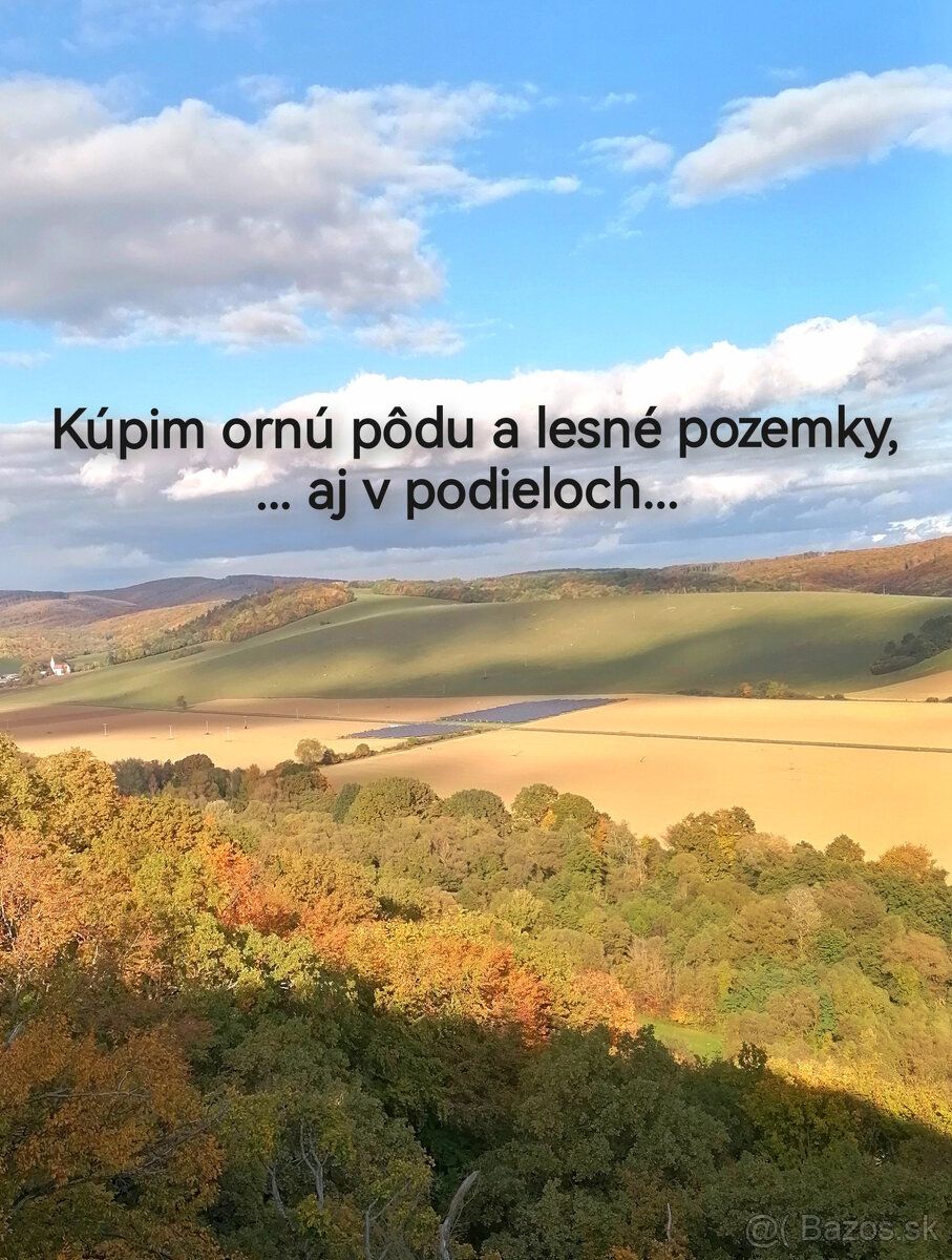 Typ: Les Obec: Prešov
KÚPIM ORNÚ PÔDU A LESNÉ POZEMKY
 Súkro