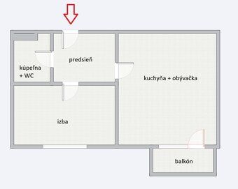 Ponúkame na predaj 2-izbový, kompletne zariadený a slnečný b