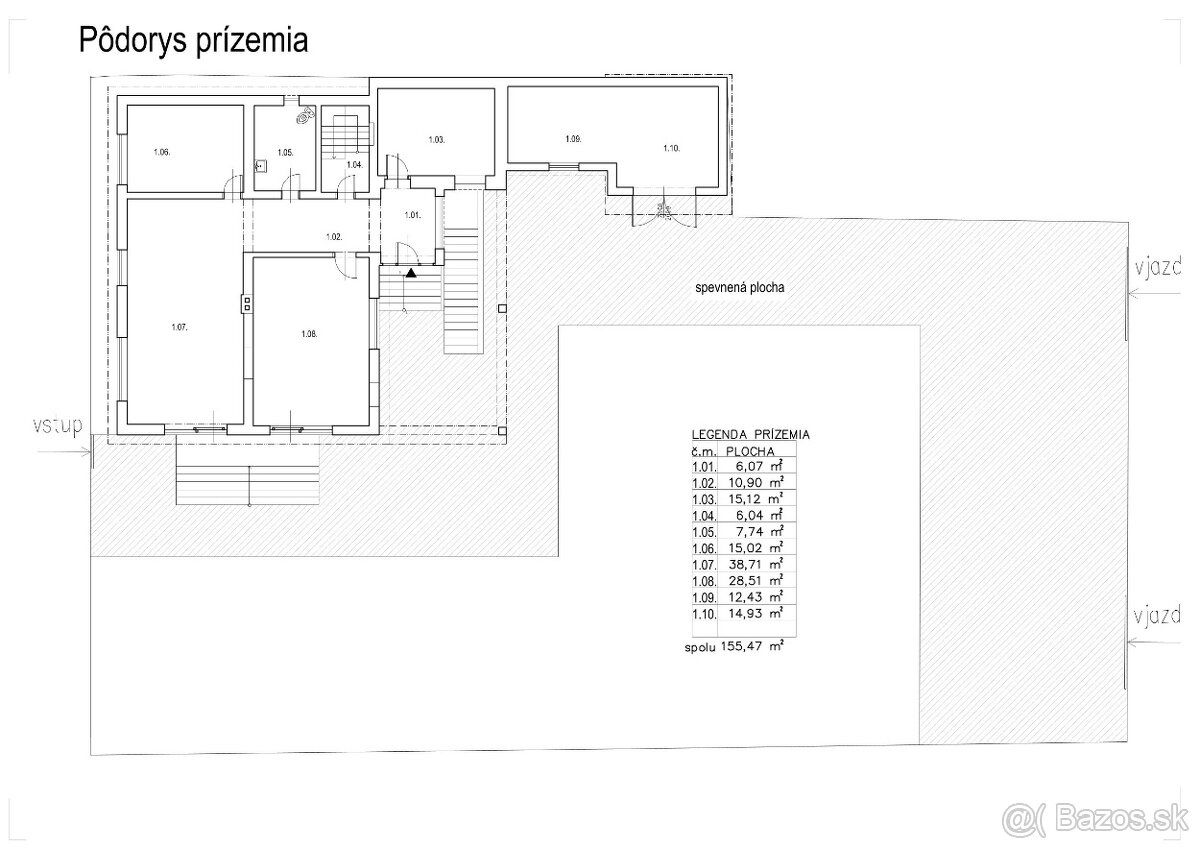 V ponuke je novo zrekonštruovaná tehlová nehnuteľnosť v úžit