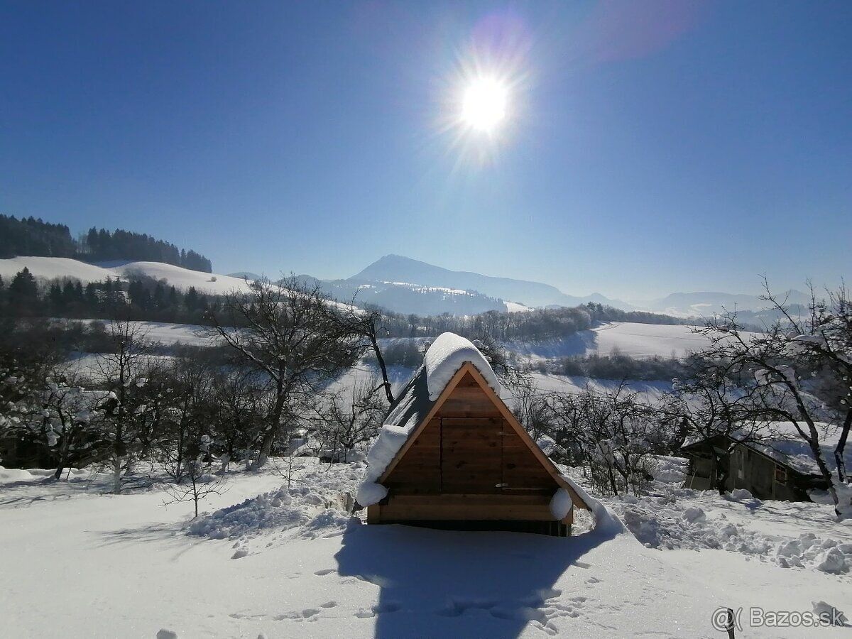 Predám záhradu s chatou na Brezovci výmera pozemku je 870m2 