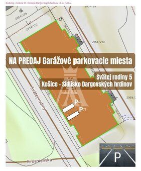 NA PREDAJ priestranné PARKOVACIE MIESTO v garážovom a zárove