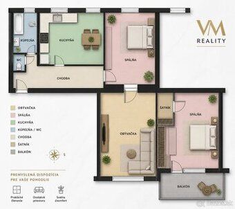 VMREALITY ponúka na predaj nadrozmerný 3-izbový tehlový byt 