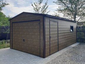Nový zateplený záhradný domček 6x4m s prístreškom 2x4m, pult