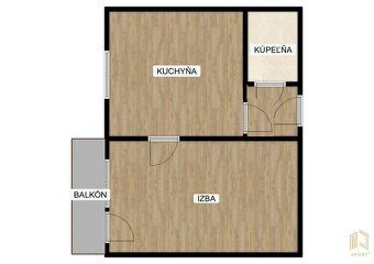 Moderný 1 -izbový byt s balkónom a klimatizáciou – pokojná l