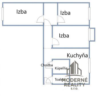 Moderné Reality pripravuje na predaj veľký 3-izbový byt s ba