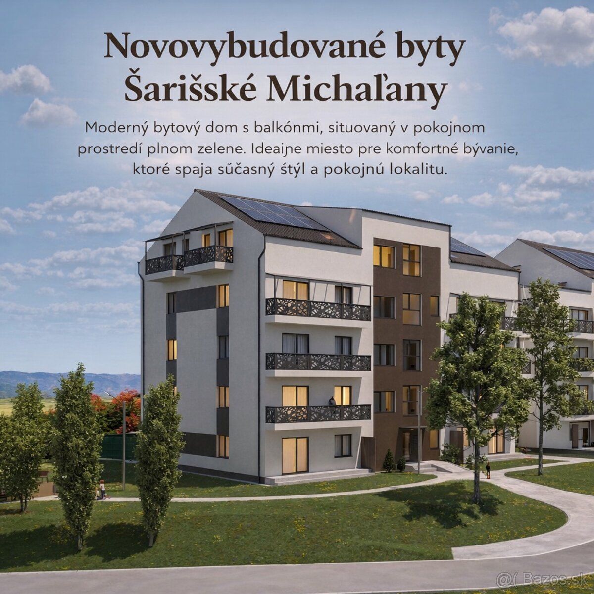 Ponúkame na predaj moderné byty v novostavbe bytového domu v