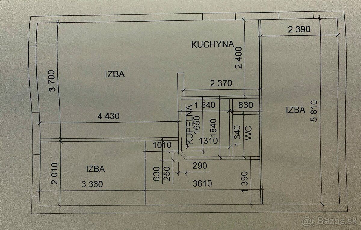 R.K. NEVOLAŤ
Predám 3. izbový zrekonštruovaný, čiastočne zar