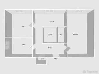 Reality Alpia Vám ponúkajú na predaj 3-izbový byt bez balkón