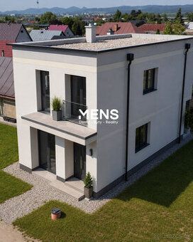 Dvojpodlažný rozostavaný rodinný dom s garážou – plochá stre