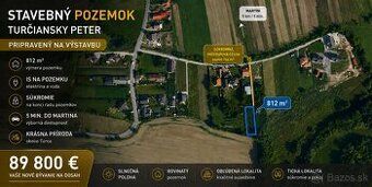 Ponúkame na predaj pozemok v Košťanoch nad Turcom, 3 km od M