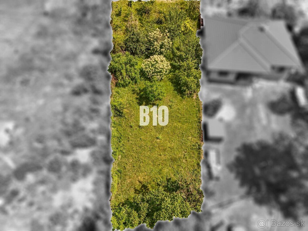 B10 Vám ponúka na predaj Pozemok pre rod. domy o výmere 750 