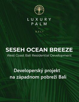 Developerský projekt na západnom pobreží Bali SESEH OCEAN BR