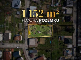 Predám záhradu s rozlohou 533 m2, na ktorej sa nachádza muro