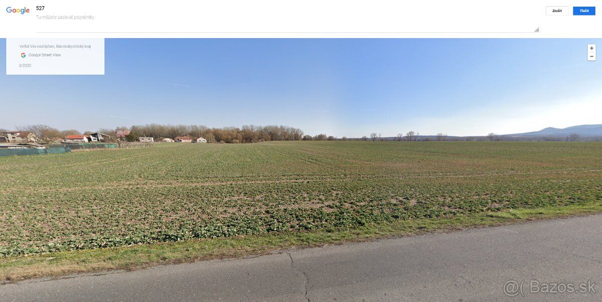 Predám krásny rovinatý pozemok s rozlohou 2316m2, vhodný na 
