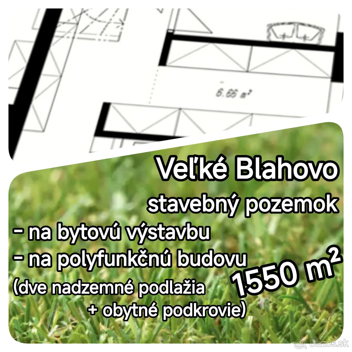 Typ: Iný pozemok vhodný na výstavbu Obec: Veľké Blahovo
LEN 