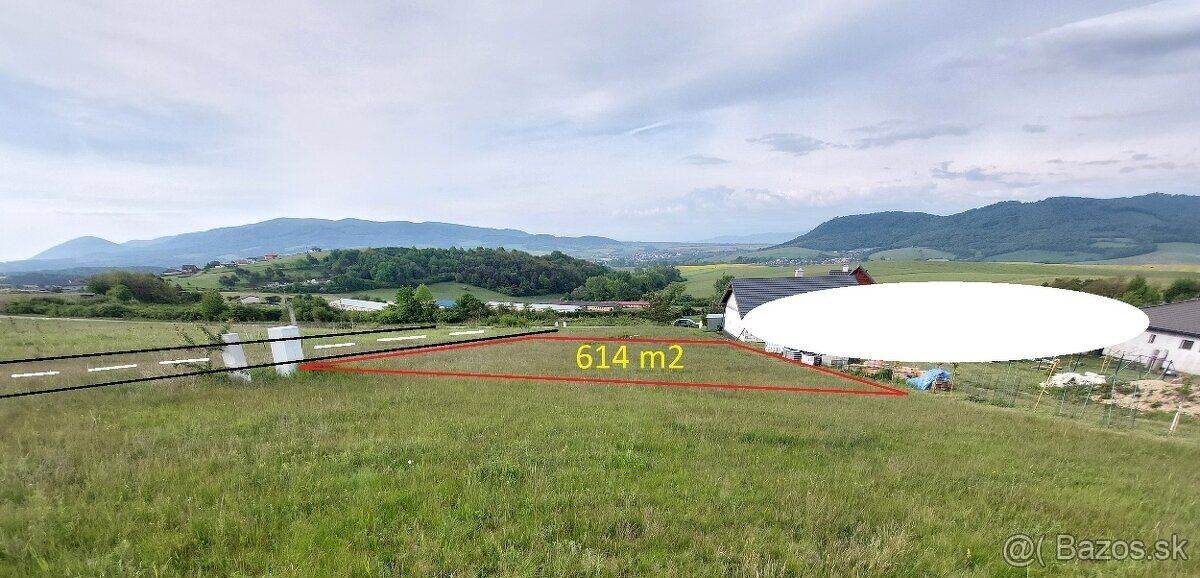 Na predaj stavebný pozemok v obci Podhorany, vzdialenej len 