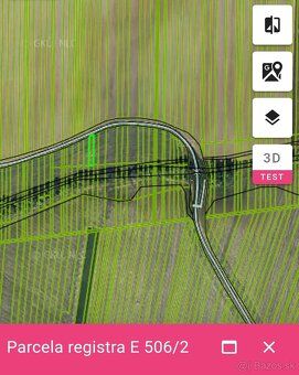 Sprzedam płaski teren 5 km od Preszowa przy ścieżce rowerowej o powierzchni 526 m2 i szerokości 10 m. ...
