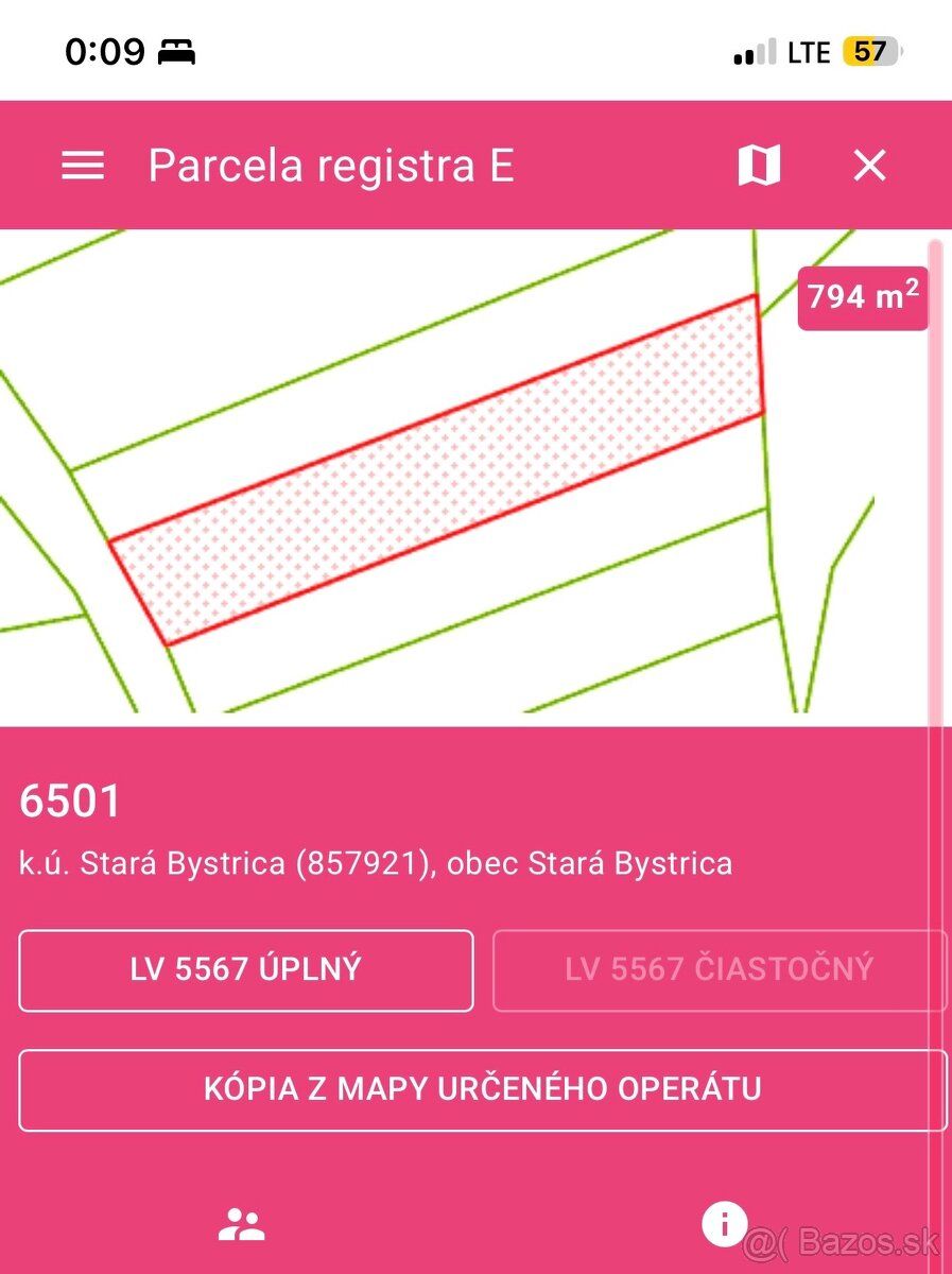 Ponúkam na predaj spoluvlastnícky podiel na pozemku – orná p