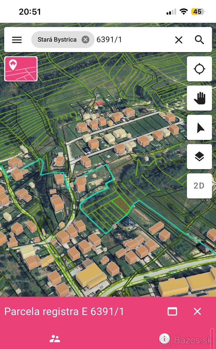 Ponúkam na predaj spoluvlastnícky podiel na pozemku v katast