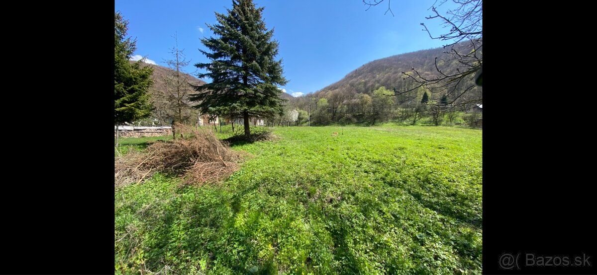 Záhrada v lone prírody Čergova, 1199 m2, studňa, elektrika, 