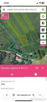 Ponúkame na predaj slnečný pozemok s výmerou 2480 m2 v obci 