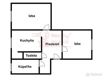 Reality na kľúč vám ponúka na predaj priestranný 2-izbový by
