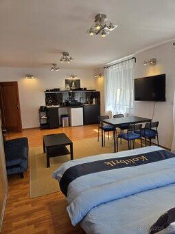 Apartmán je prostorný, světlý a příjemně prosvětlený byt
