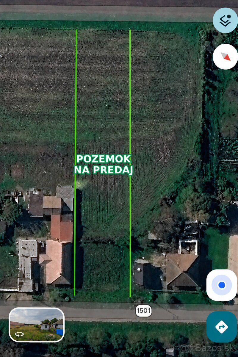 Na predaj časť pozemku o približnej výmere cca 2 000 m². Pre