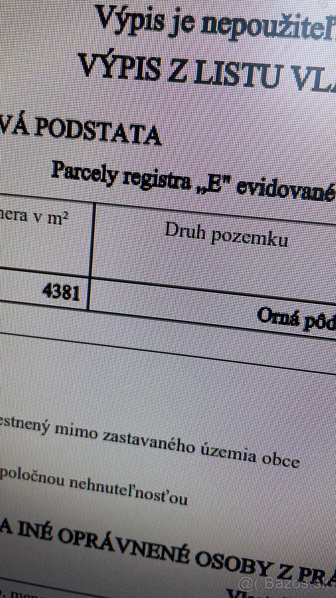 sprzedam ziemię uprawną w wyłącznej własności 4381 m2