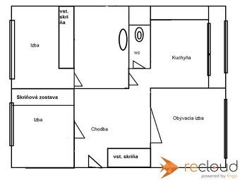 Nabízíme k prodeji prostorný 3-pokojový byt o ploše 72 m²
