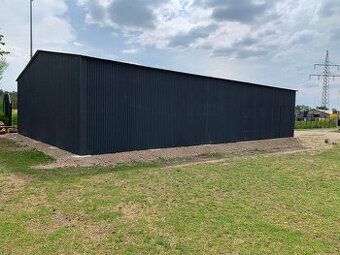 Sprzedam halę o wymiarach 8x15 w kolorze grafitu. Dach
